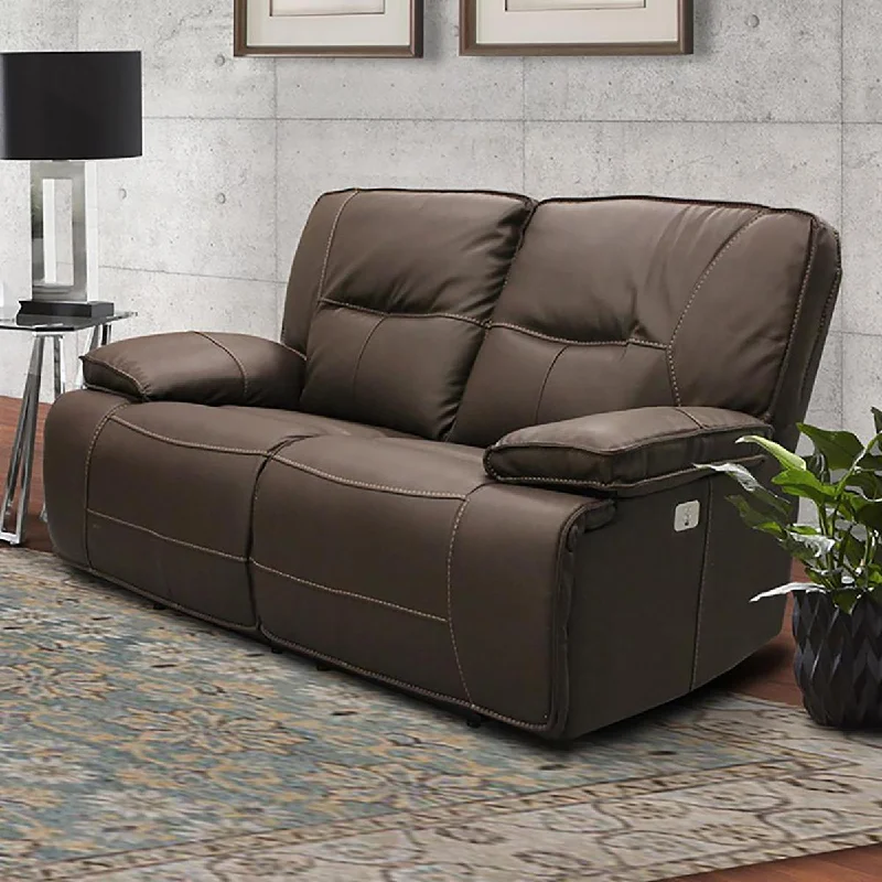 Parker House Spartacus Power Loveseat in Chocolate