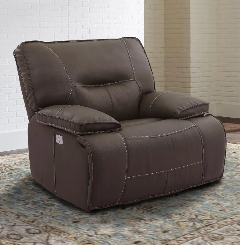 Parker House Spartacus Recliner Power with USB and Power Headrest in Chocolate