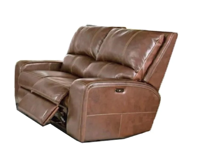 Parker House Swift Loveseat Dual  Recliner PWR w/USB & PWR Headrest in Bourbon