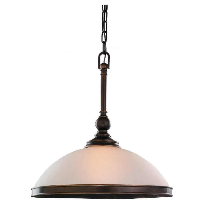 Sea Gull Lighting 65330-715 Warwick 1-Light Pendant Autumn Bronze Finish