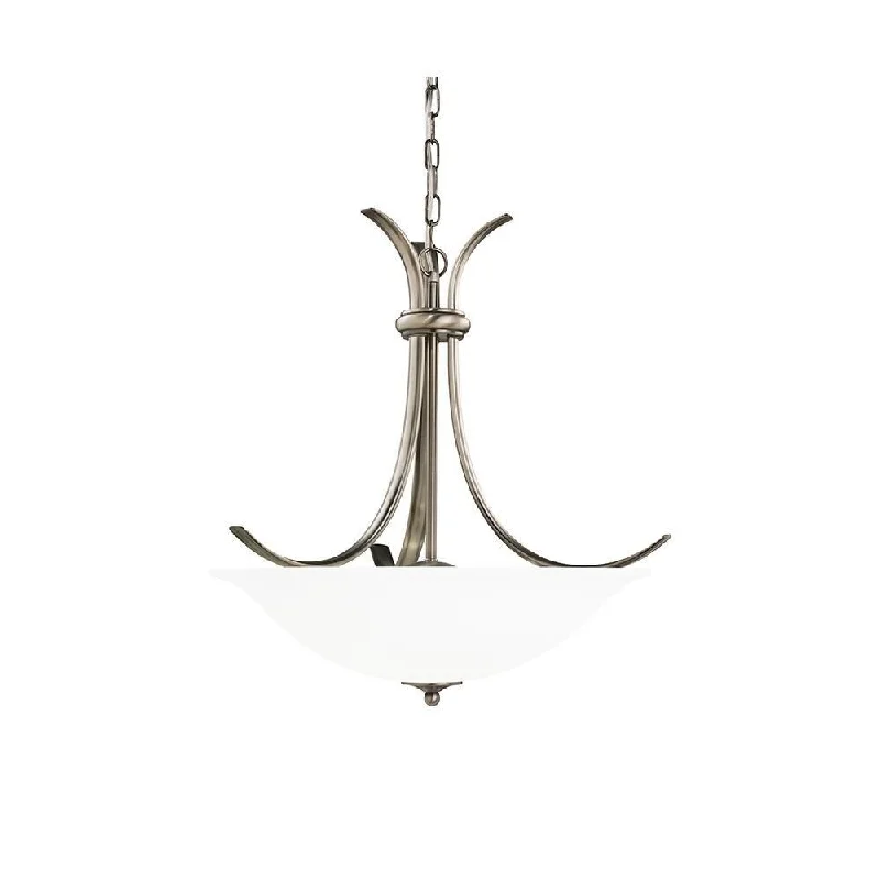 Sea Gull Lighting 65361-965 Rialto 3-Light Pendant Antique Brushed Nickel