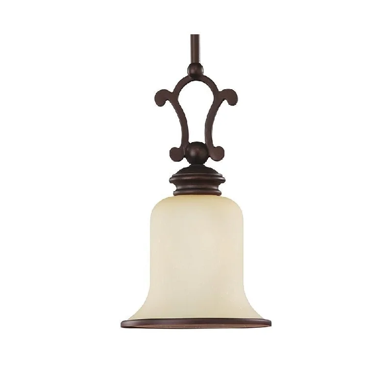 Sea Gull Lighting Acadia 1-Light Mini Pendant Misted Bronze Finish