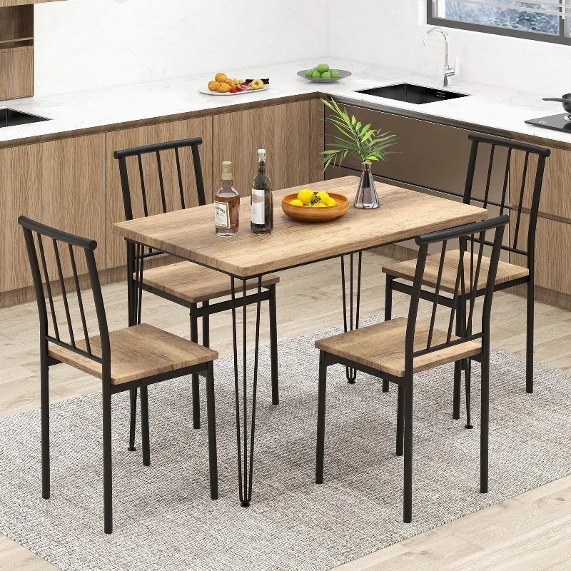 Giantex 5-Piece Dining Table Set