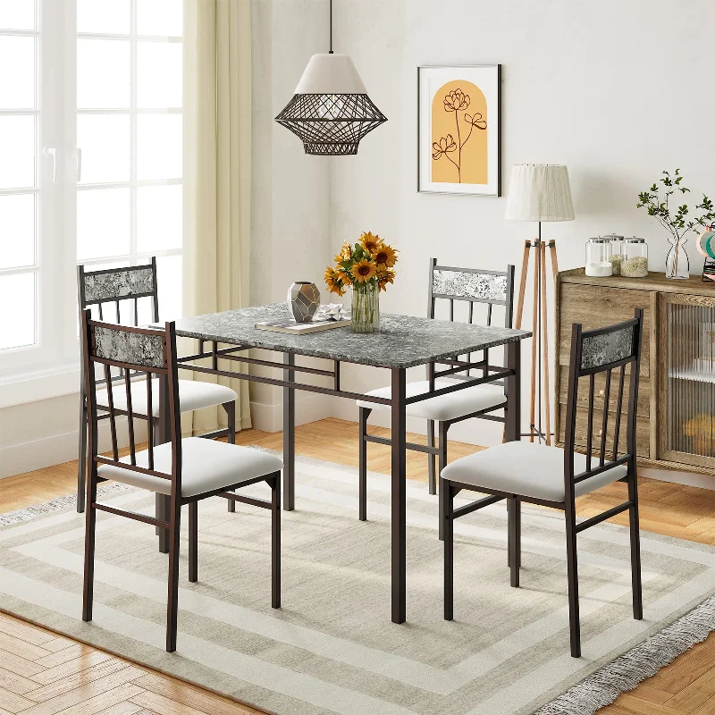 Giantex 5 Pieces Dining Table Set