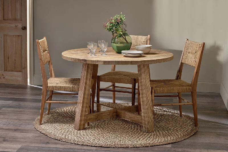 Indali Mango Wood Round Dining Table - Small