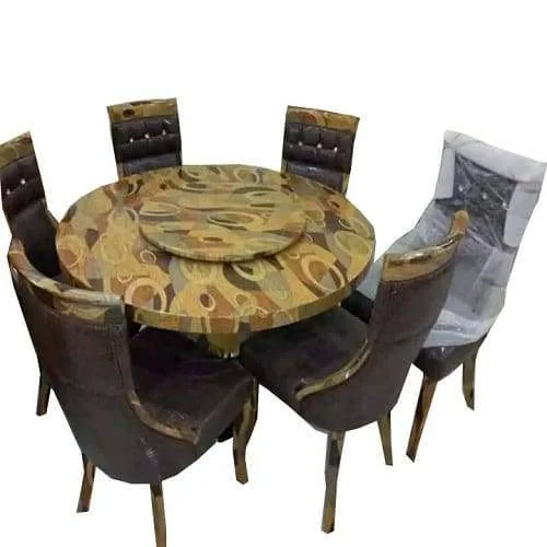 6 Seater Round Dining Table Set