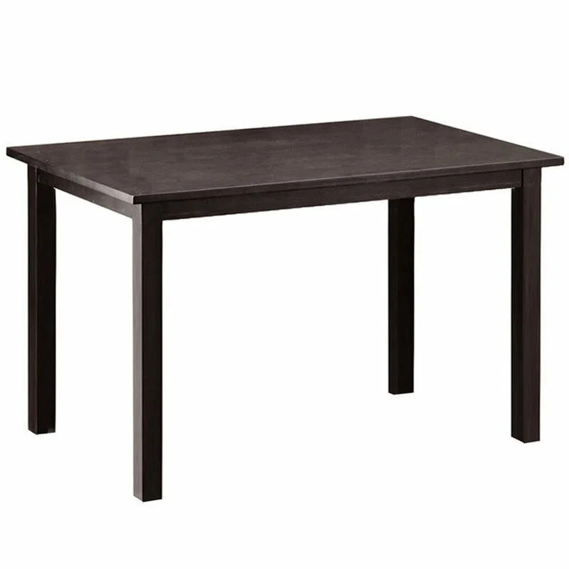 Baxton Studio Andrew Wood Dining Table in Dark Brown Espresso