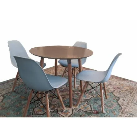 Hygena Charlie Dining Table With 4 Eames Chair