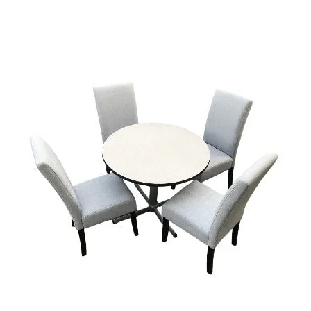 Modern Dining Table And Chairs - Set Of 4 Chairs & 1 Table