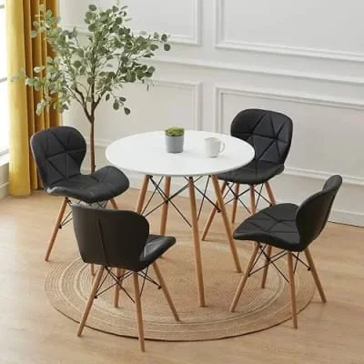 Round Dining Table With 4 Chairs