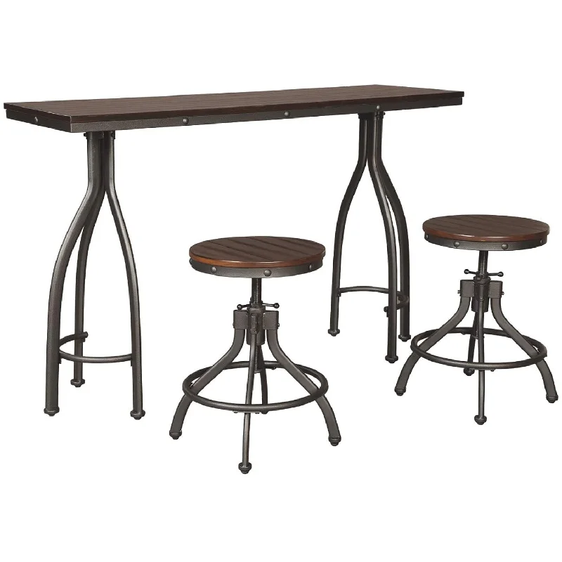 Signature Design By Ashley Odium Urban Counter Height Dining Table Set With 2