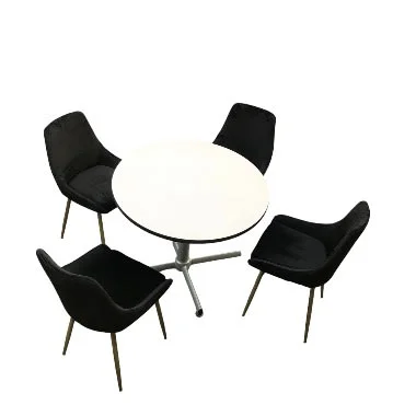 Virco Modern Dining Table And Chairs - Set For 4 Chairs & 1 Table