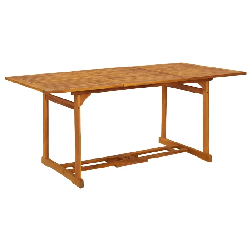 Outdoor Dining Table Patio Table Garden Furniture Solid Wood Acacia