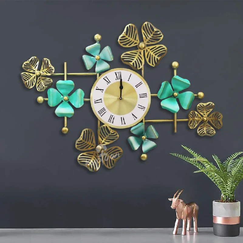 Flower colours wall clock