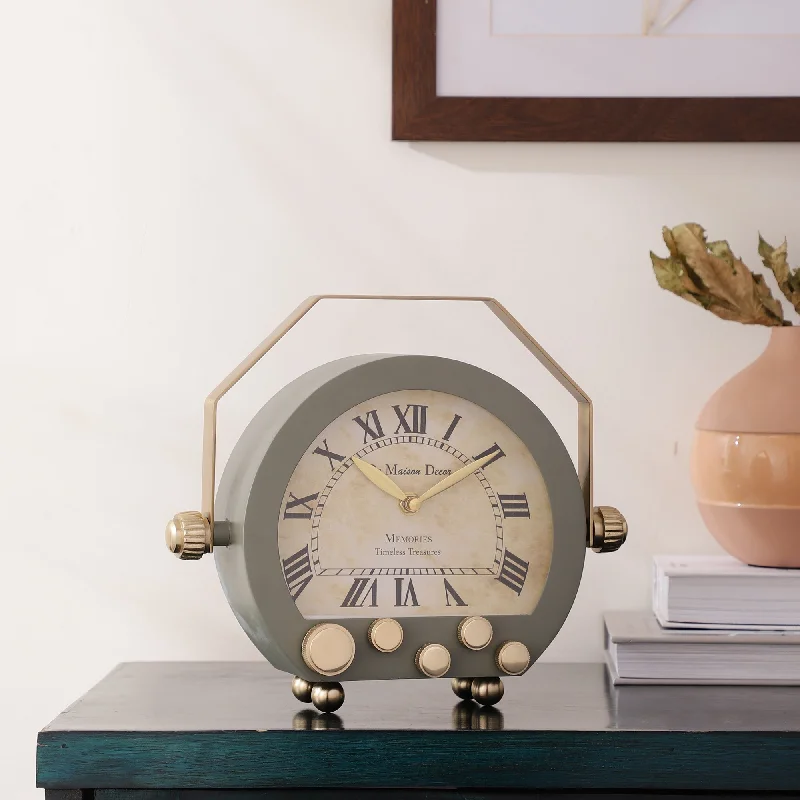 Kent Clock in green gold