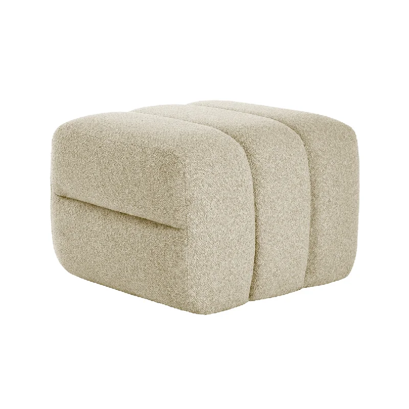 Amelia Boucle Ottoman