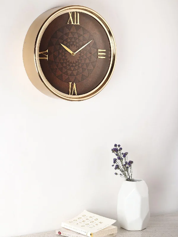 Luxe Woodcraft Wall Clock