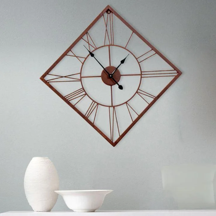 RECTENGLE SHARP WALL CLOCK