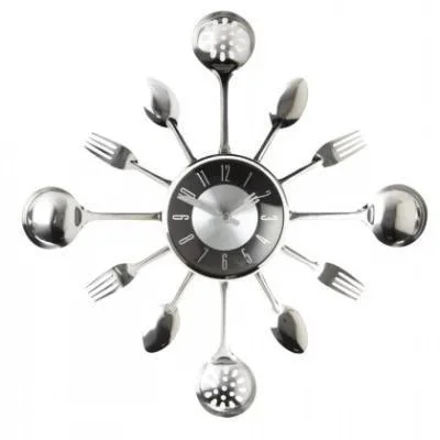 Kitchen Utensils Cutlery Clock