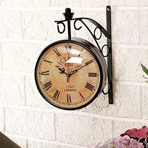 Wall Hanging Vintage Style Station Clock