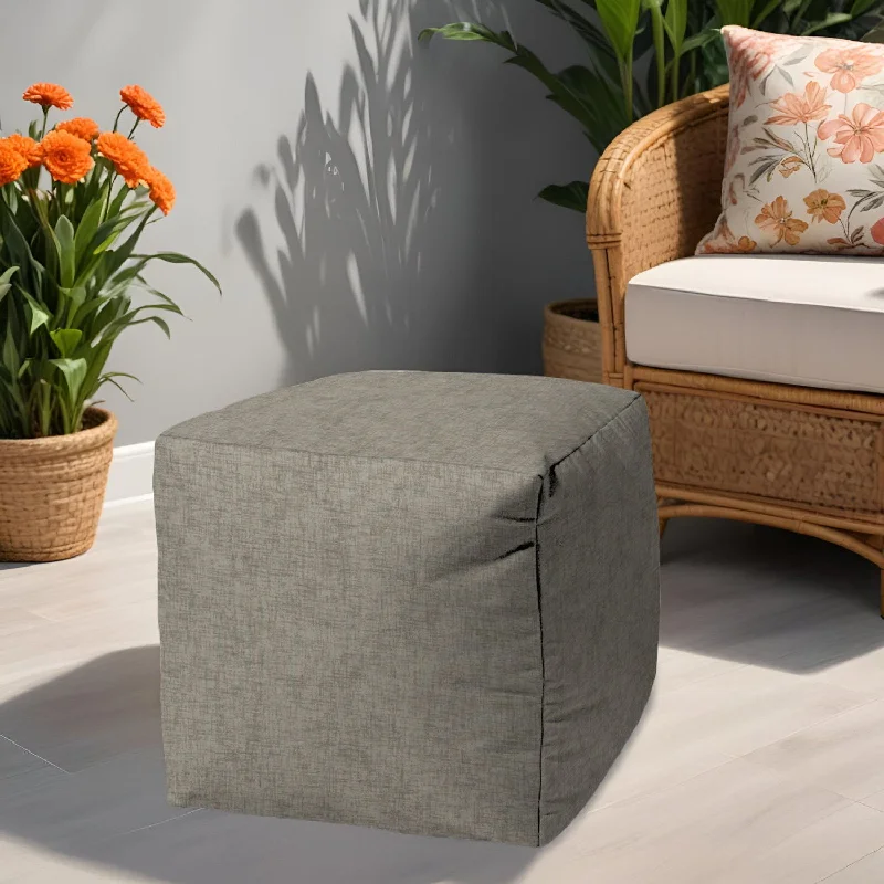 Cube Indoor Outdoor, Pouf Ottoman - Taupe