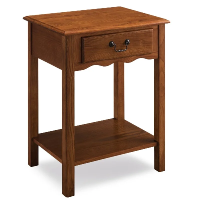 Design House Shaker Side Table in Medium Oak