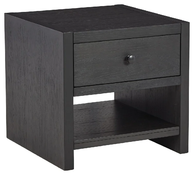 Foyland - Black - Square End Table