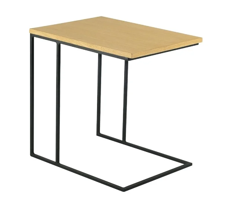 Pre-Laminate Side Table With Metal Legs Base