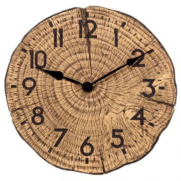 Wall Clock Tree Time 12"